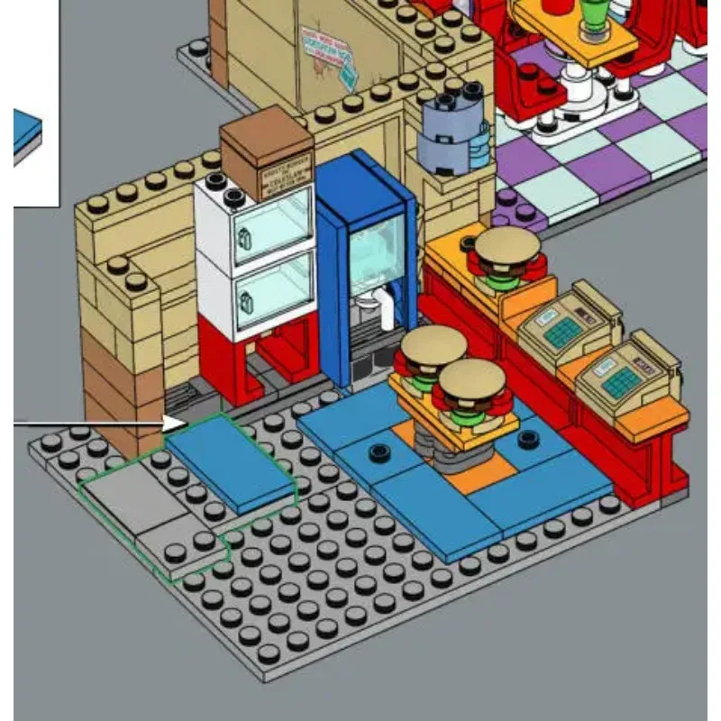 Hamburger Shop Model Building  - Lego Set Technic recension och pris