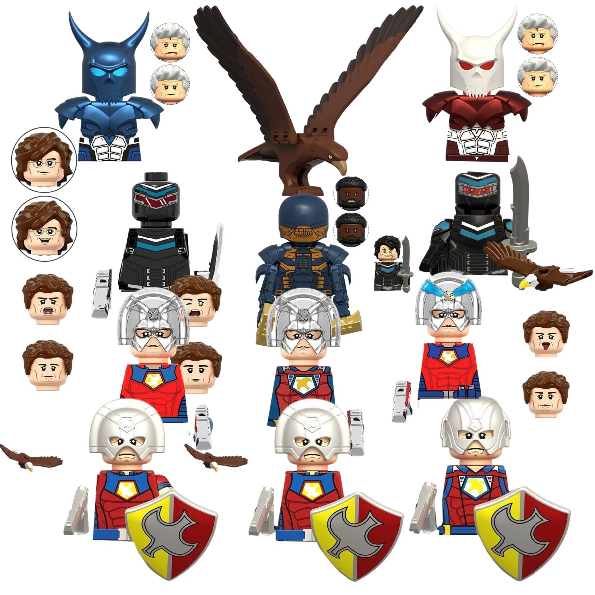 SuicideSquad Peacemaker Blue D - Lego Minifigure Holder recension och pris