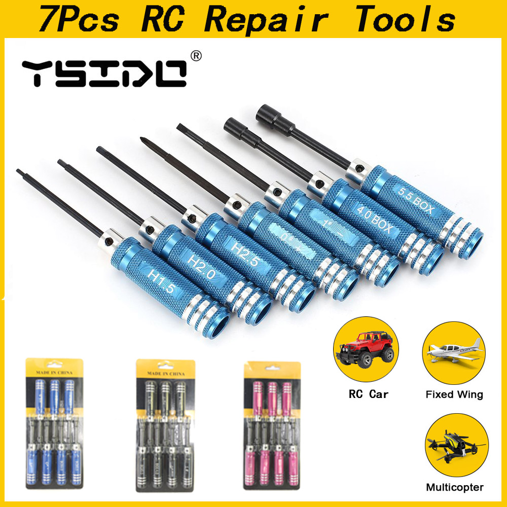 YSIDO 7Pcs 1.5 2.0 2.5mm Hex S - Tamiya Model Paint Set recension och pris