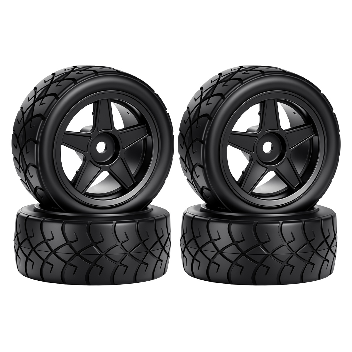 4Pcs 12mm Hex Rubber Racing Ti - Tamiya Model Rc Car recension och pris
