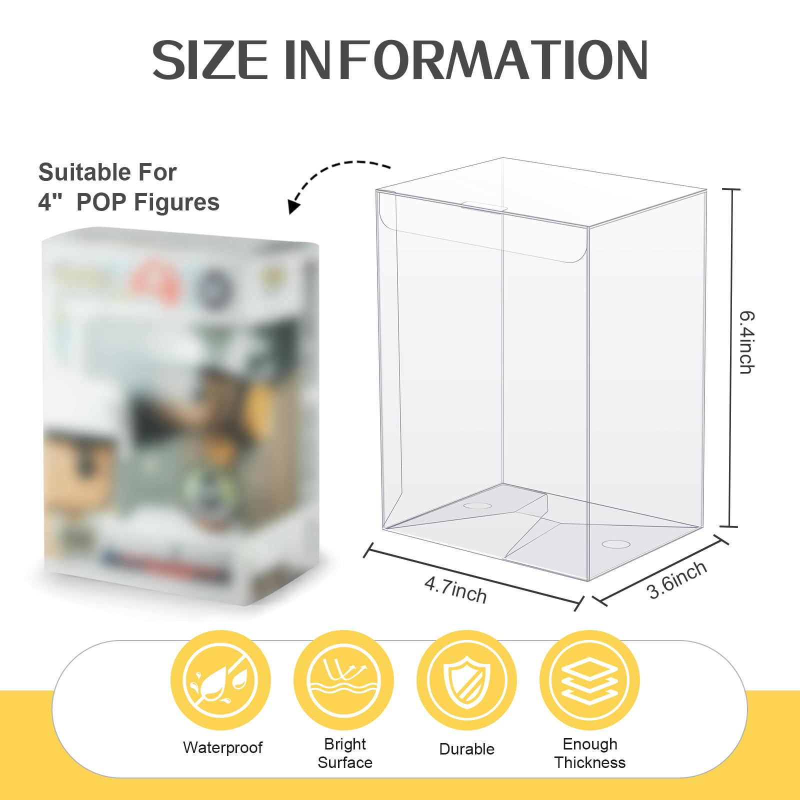 Clear Display Case Compatible  - Funko Pop Protector recension och pris