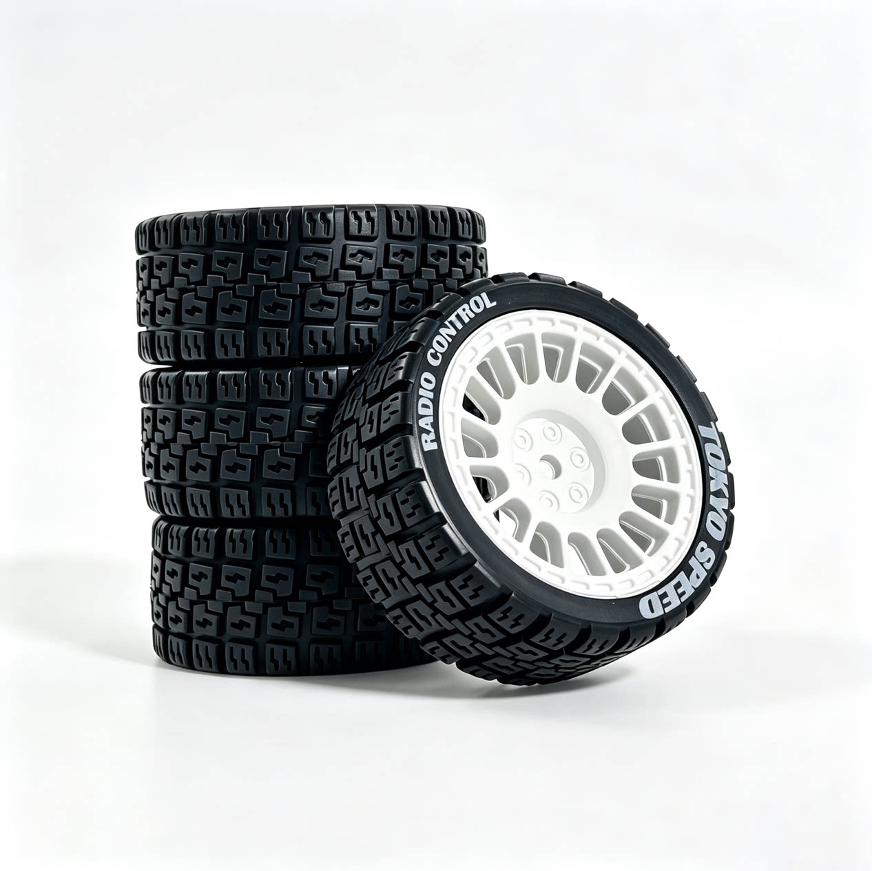 1/10 RC Rally Car 4Pcs 68mm Gr - Tamiya Model Rc Car recension och pris